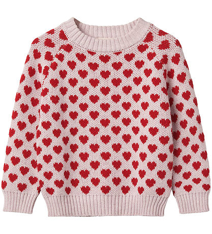 Fliink Bluse - Strik - Janie - Peach Whip/Pompeian Red