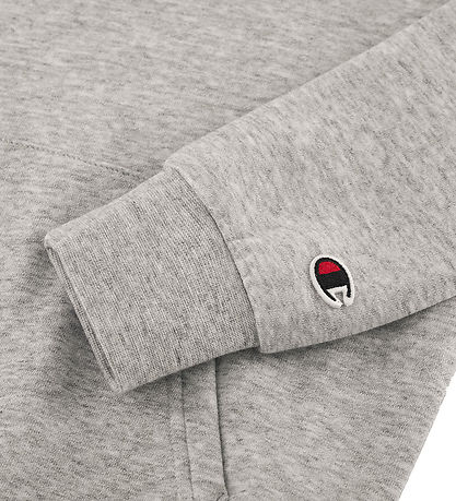 Champion Hættetrøje - New Oxford Grey Melange