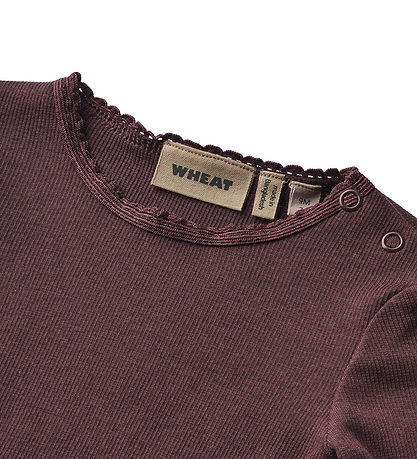 Wheat Bluse - Rib - Reese - Eggplant