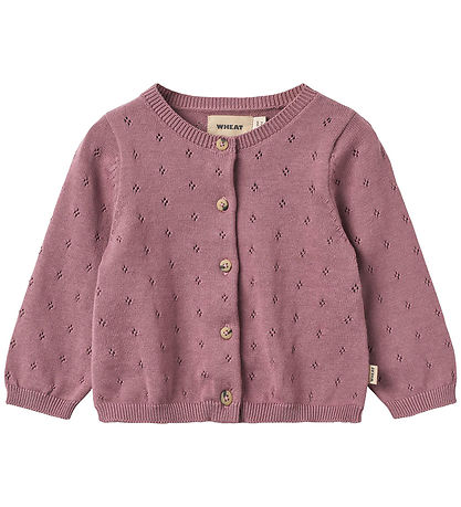 Wheat Cardigan - Strik - Maia - Lavender Dawn m. Hulmønster