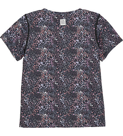 Color Kids T-shirt - Phantom m. Blomster