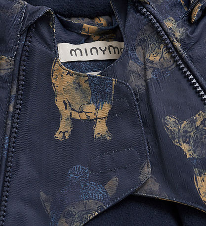 Minymo Flyverdragt - Navy m. Hunde