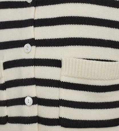 Sofie Schnoor Cardigan - Strik - Off White m. Striber