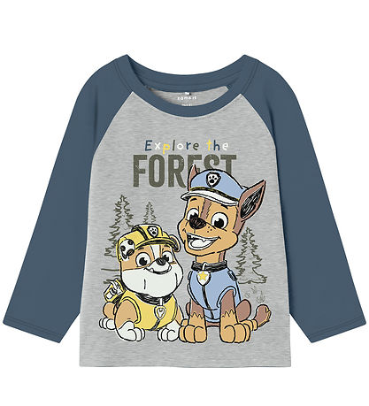 Name It Bluse - NmmSente - PawPatrol - Grey Melange