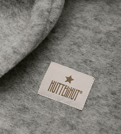Huttelihut Elefanthue - Uld - 2-lags - Medium Grey Melange m. Ør