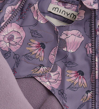 Minymo Flyverdragt - Orchid Haze m. Blomster