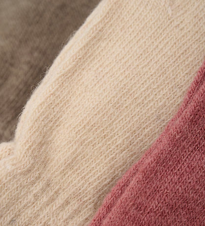 Minymo Handsker - Uld - 3-pak - Dusty Rose