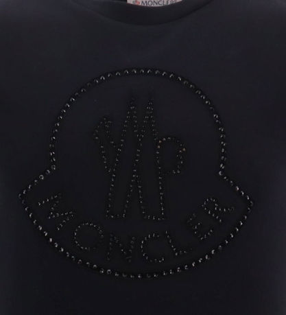Moncler T-shirt - Sort m. Similisten