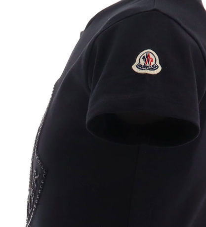 Moncler T-shirt - Sort m. Similisten