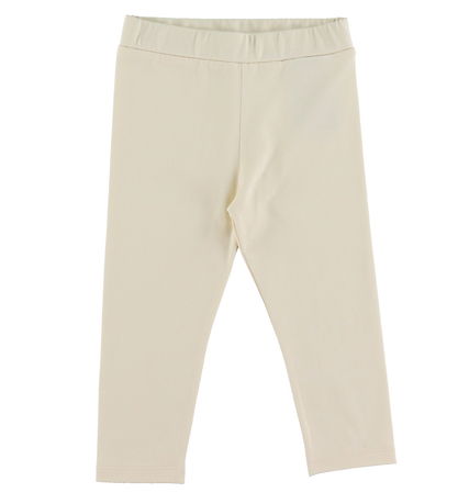Moncler Sweatshirt/Leggings - Open White/Beige m. Leopardprint