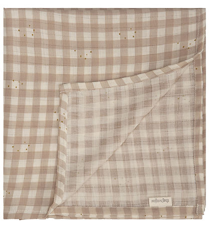 That's Mine Babysvøb - 120x120 cm - Jana - Stardust Check Beige