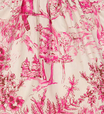 Christina Rohde Kjole - Beige m. Pink Print