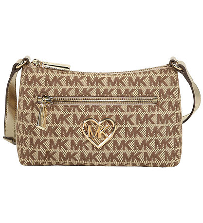 Michael Kors Skuldertaske - Stone m. Guld