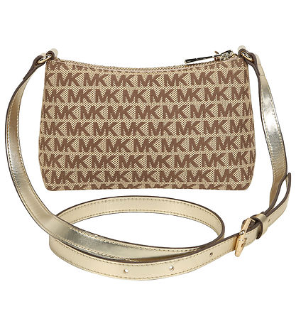 Michael Kors Skuldertaske - Stone m. Guld