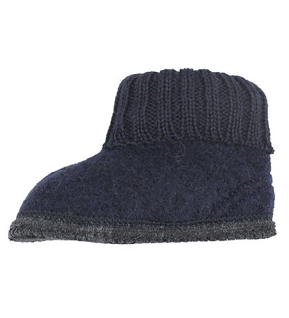 Huttelihut Hjemmesko - Uld - Dark Navy