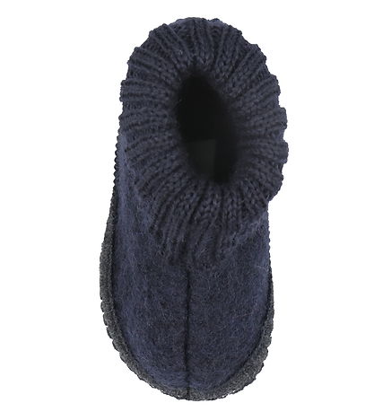 Huttelihut Hjemmesko - Uld - Dark Navy