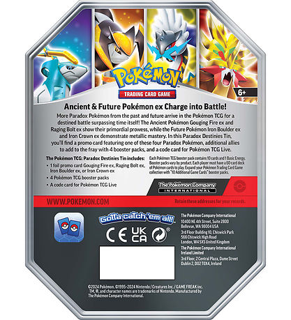 Pokémon Samlekort - Paradox Destinies Tin - Raging Bolt ex