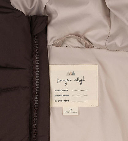 Konges Sløjd Dynejakke - Alpi - Chocolate Brown