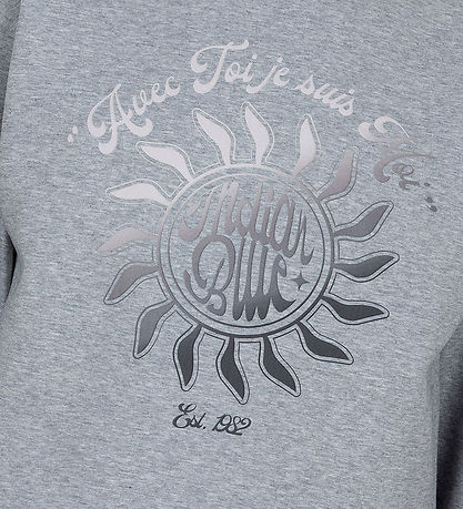 Indian Blue Jeans Bluse - Dark Grey Melange