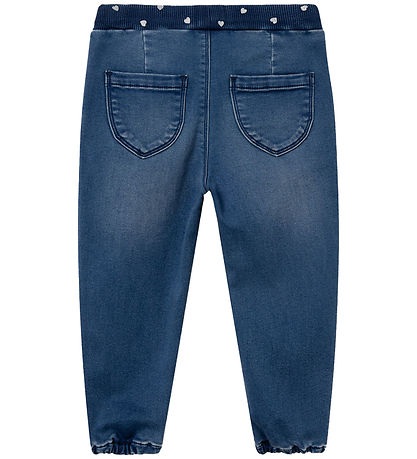 Name It Jeans m. Fleece - NmfBella - Flecce - Dark Blue Denim m.