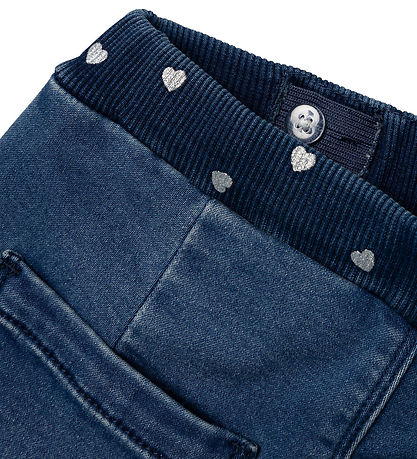 Name It Jeans m. Fleece - NmfBella - Flecce - Dark Blue Denim m.