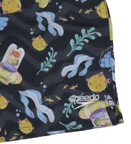 Speedo Badeshorts - Black/Bluegold