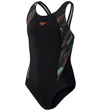 Speedo Badedragt - Hyperboom Splice Muscleback - Black/Green
