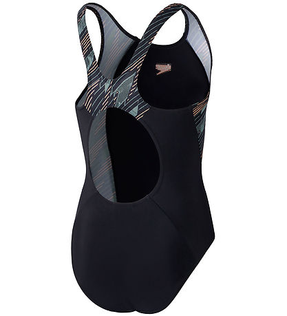 Speedo Badedragt - Hyperboom Splice Muscleback - Black/Green