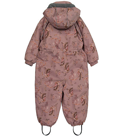 Mikk-Line Flyverdragt - Aop Floral - Twilight Mauve