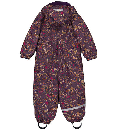 Mikk-Line Flyverdragt - Blomstret AOP - Nightshade