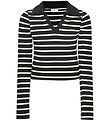 Grunt Bluse - GRWiky - Black-Off White