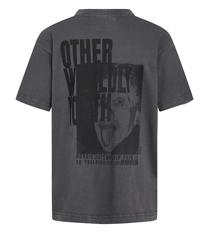 Grunt T-shirt - GRGret - Mørkegrå m. Print