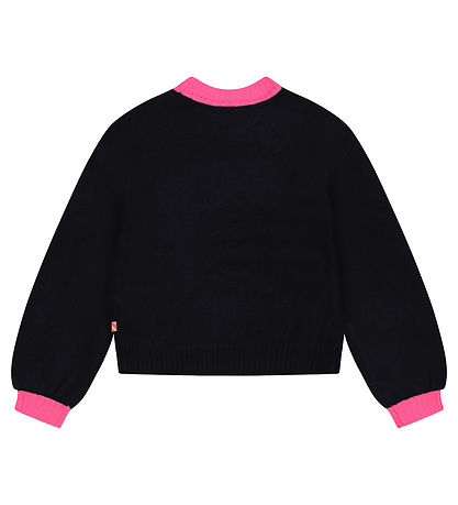 Billieblush Bluse - Strik - Navy m. Pailletter/Hjerter