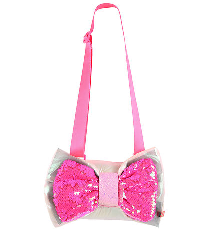 Billieblush Skuldertaske - Pink/Pallietter m. Sløjfr