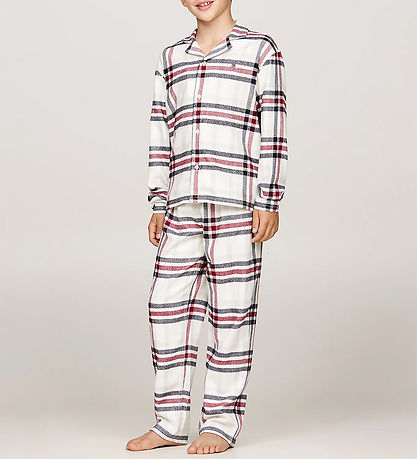Tommy Hilfiger Nattøj - 2-delt - Heritage Check Ivory