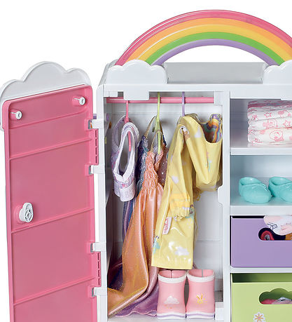 Baby Born Dukketilbehør - Regnbue Garderobe