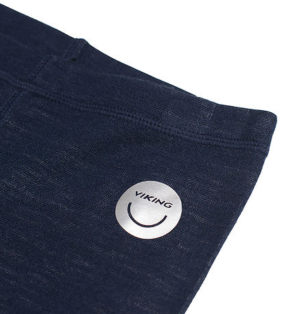 Viking Bukser - Uld/Bambus - Baselayer - Navy