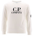 C.P. Company Collegegenser - Gasbind White m. Logo