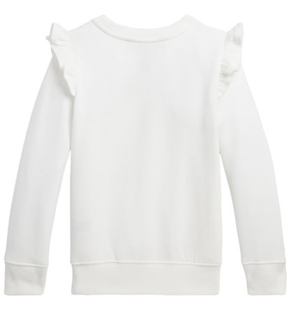 Polo Ralph Lauren Sweatshirt - Hvid m. Flæser