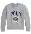 Polo Ralph Lauren Sweatshirt - Gråmeleret m. Print