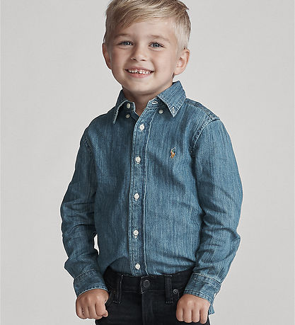 Polo Ralph Lauren Skjorte - Denim - Blå