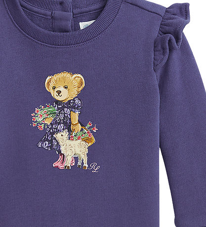 Polo Ralph Lauren Sweatshirt - Lilla m. Bamse