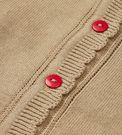 Flöss Cardigan - Strik - Barbara - Tan/Apple