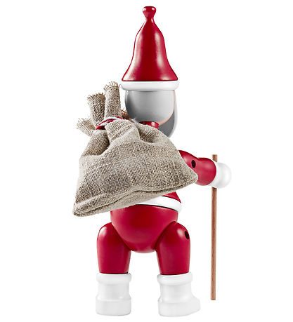 Kay Bojesen Træfigur - Julemand - 20 cm - Rød/Hvid