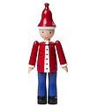 Kay Bojesen træfigur - Jule Ole 17,5 cm - Rød/Blå/Hvid