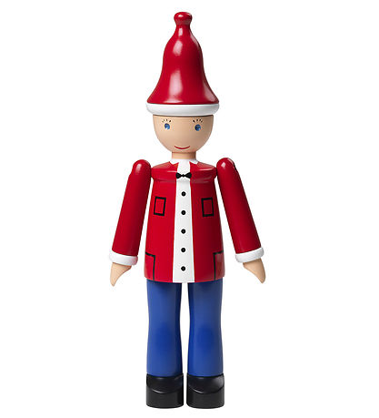 Kay Bojesen træfigur - Jule Ole 17,5 cm - Rød/Blå/Hvid