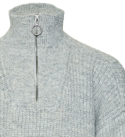Vero Moda Girl Bluse - Strik - VmPernilla - Light Grey Melange