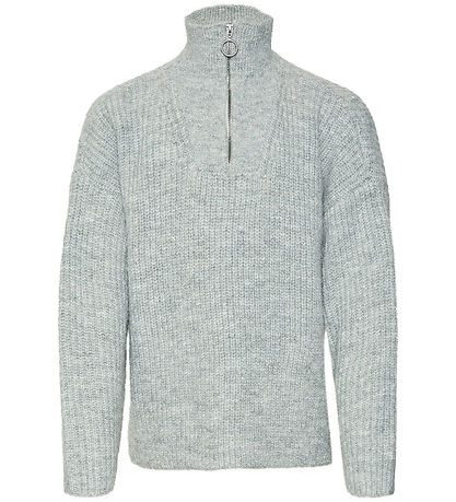 Vero Moda Girl Bluse - Strik - VmPernilla - Light Grey Melange