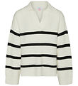 Vero Moda Girl Bluse - Strik - VmLuna - Birch/Black