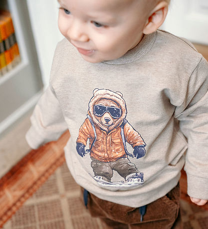 Hust and Claire Sweatshirt - Sejer - Beige Melange m. Bjørn